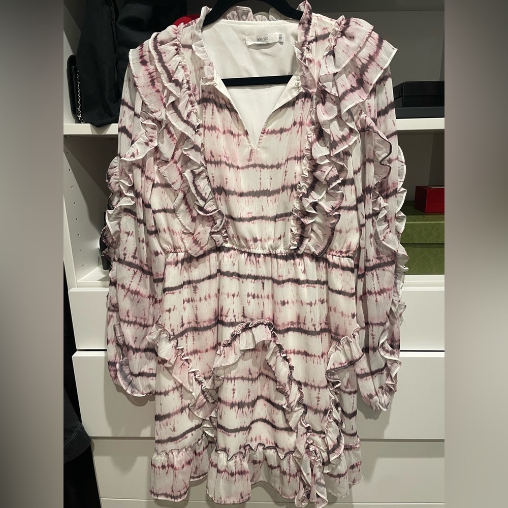 Cute ruffle mini dress